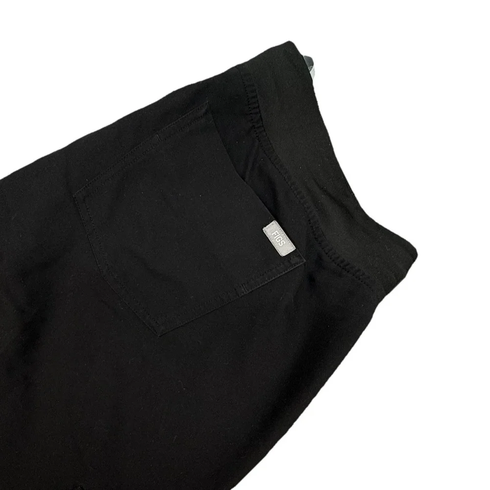 Figs Scrub Pants Technical Collection Black Large‎ Drawstring Pockets